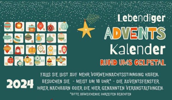 Gelpetal: Lebendiger Adventskalender